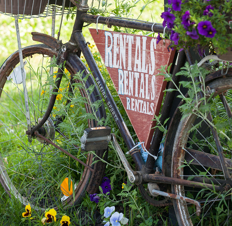 770 x 750 bike shop flowers stmichaels shore pedal paddle