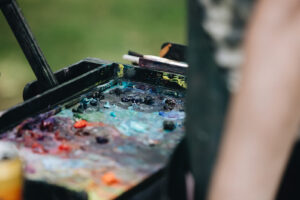 Plein Air Easton, a close up of a paint box
